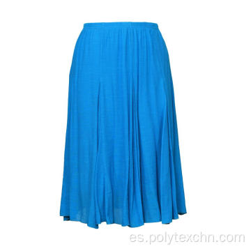 Faldas plisadas de verano de dos capas de cintura alta para mujer